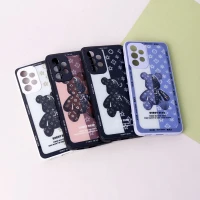 قاب پشت گلسی Robot Bear محافظ لنزدار Samsung Galaxy A33 5G