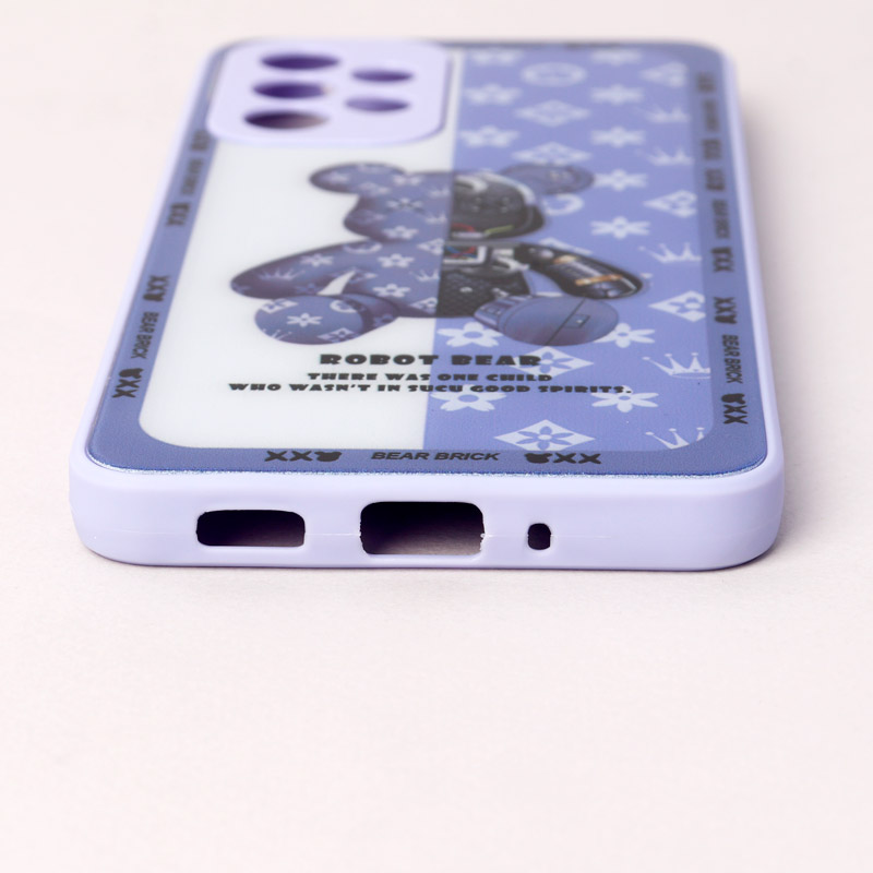 قاب پشت گلسی Robot Bear محافظ لنزدار Samsung Galaxy A33 5G