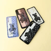 قاب پشت گلسی Robot Bear محافظ لنزدار Samsung Galaxy A50