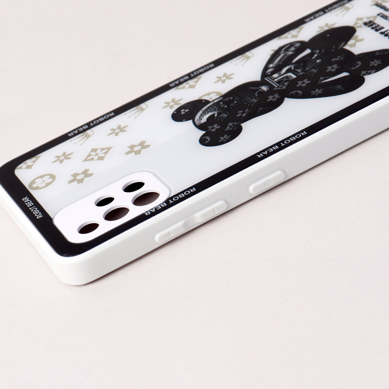 قاب پشت گلسی Robot Bear محافظ لنزدار Samsung Galaxy A51