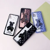 قاب پشت گلسی Robot Bear محافظ لنزدار Samsung Galaxy A51