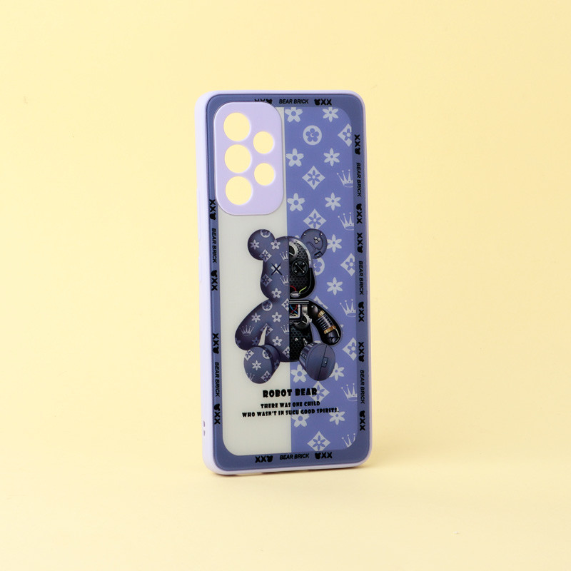 قاب پشت گلسی Robot Bear محافظ لنزدار Samsung Galaxy A53 5G