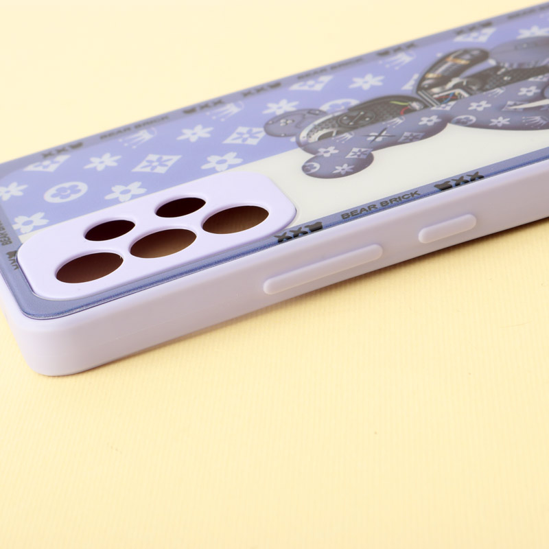 قاب پشت گلسی Robot Bear محافظ لنزدار Samsung Galaxy A53 5G