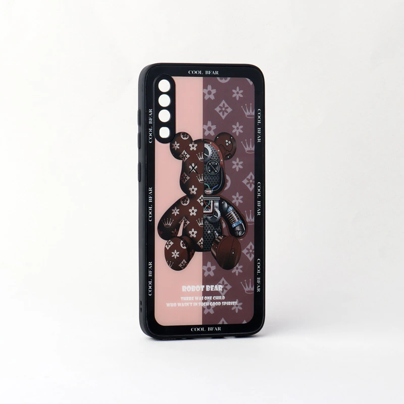 قاب پشت گلسی Robot Bear محافظ لنزدار Samsung Galaxy A70
