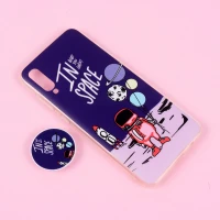 قاب فانتزی طرحدار + پاپ سوکت Samsung Galaxy A70 کد 6