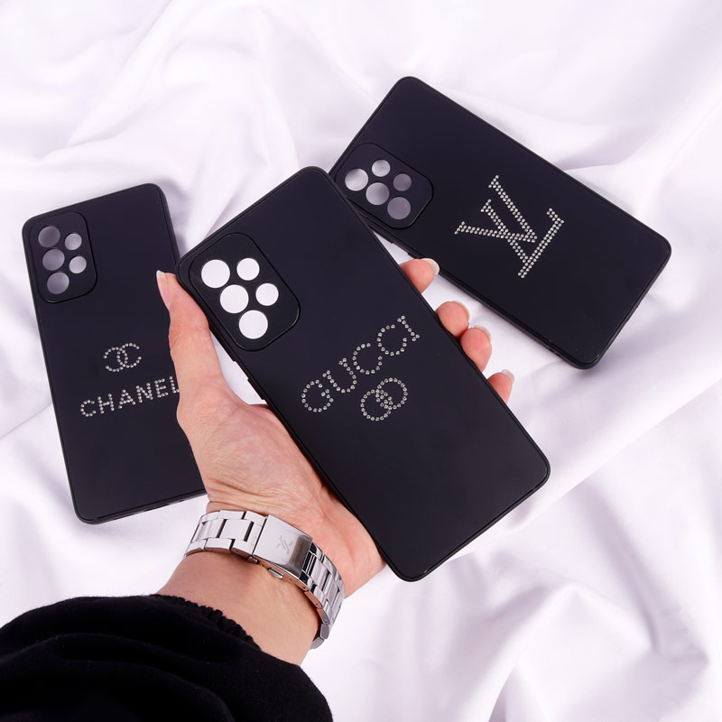 قاب PVD نگین دار Ipefet محافظ لنزدار Samsung Galaxy A73 مشکی
