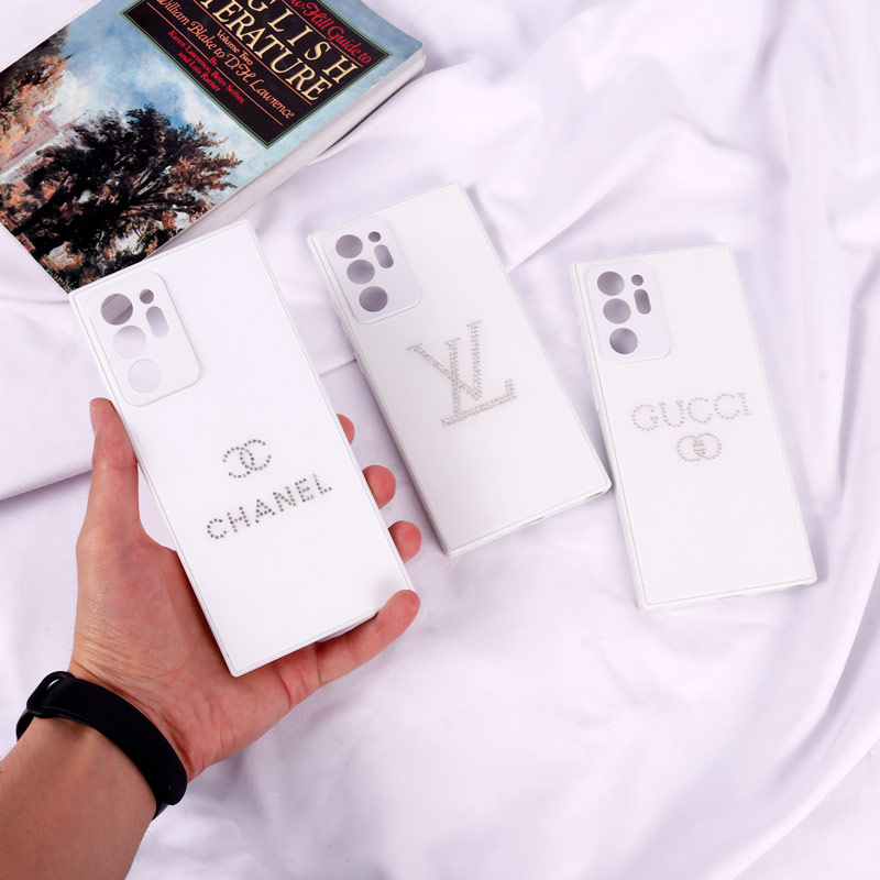 قاب PVD نگین دار Ipefet محافظ لنزدار Samsung Galaxy Note 20 Ultra سفید