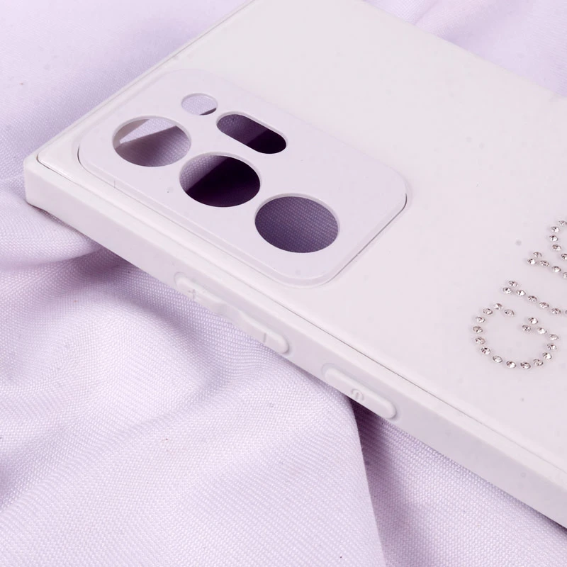 قاب PVD نگین دار Ipefet محافظ لنزدار Samsung Galaxy Note 20 Ultra سفید