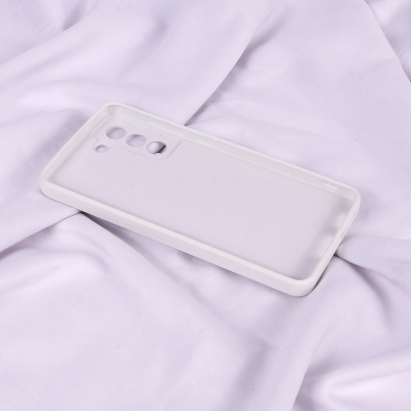 قاب PVD نگین دار Ipefet محافظ لنزدار Samsung Galaxy S21 FE 5G سفید