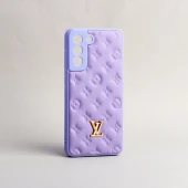قاب پافر چرمی LV محافظ لنزدار Samsung Galaxy S21 FE 5G