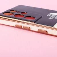 قاب دو رنگ سفید مشکی My Case محافظ لنزدار Samsung Galaxy S21 Ultra