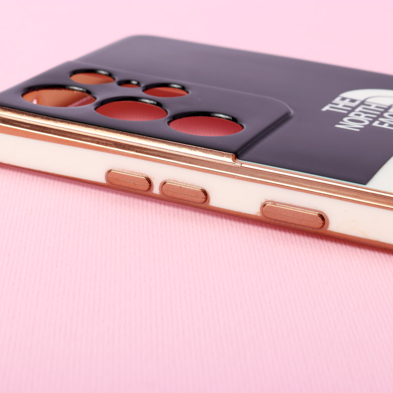 قاب دو رنگ سفید مشکی My Case محافظ لنزدار Samsung Galaxy S21 Ultra