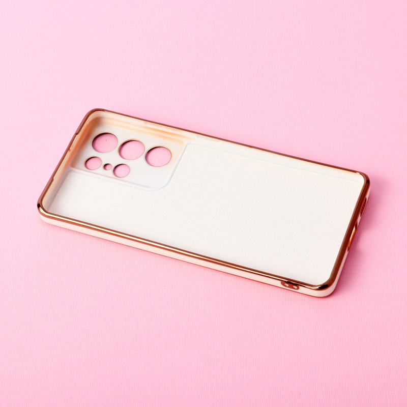 قاب دو رنگ سفید مشکی My Case محافظ لنزدار Samsung Galaxy S21 Ultra