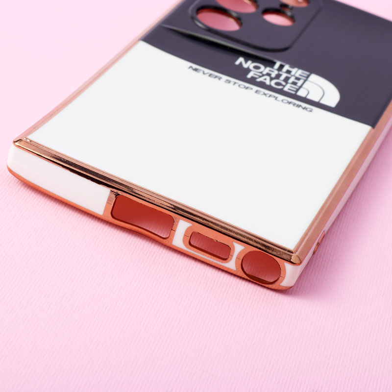 قاب دو رنگ سفید مشکی My Case محافظ لنزدار Samsung Galaxy S22 Ultra