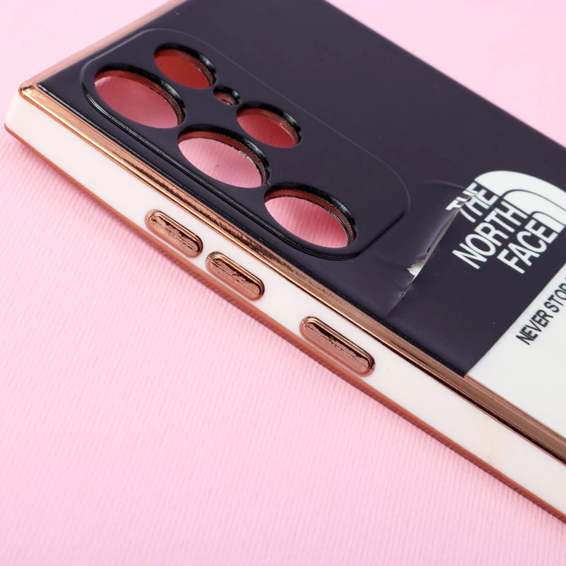 قاب دو رنگ سفید مشکی My Case محافظ لنزدار Samsung Galaxy S22 Ultra