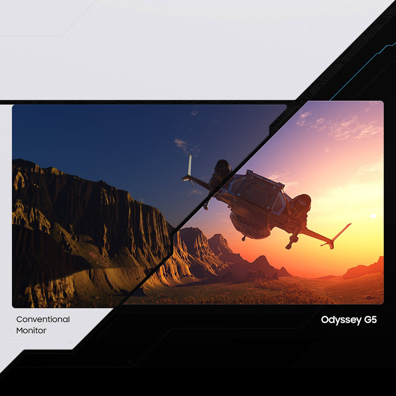 مانیتور گیمینگ خمیده سامسونگ Odyssey G5 سایز 32 اینچ