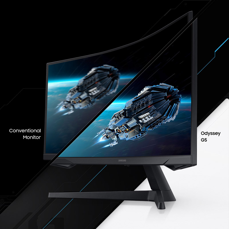 مانیتور گیمینگ خمیده سامسونگ Odyssey G5 سایز 32 اینچ