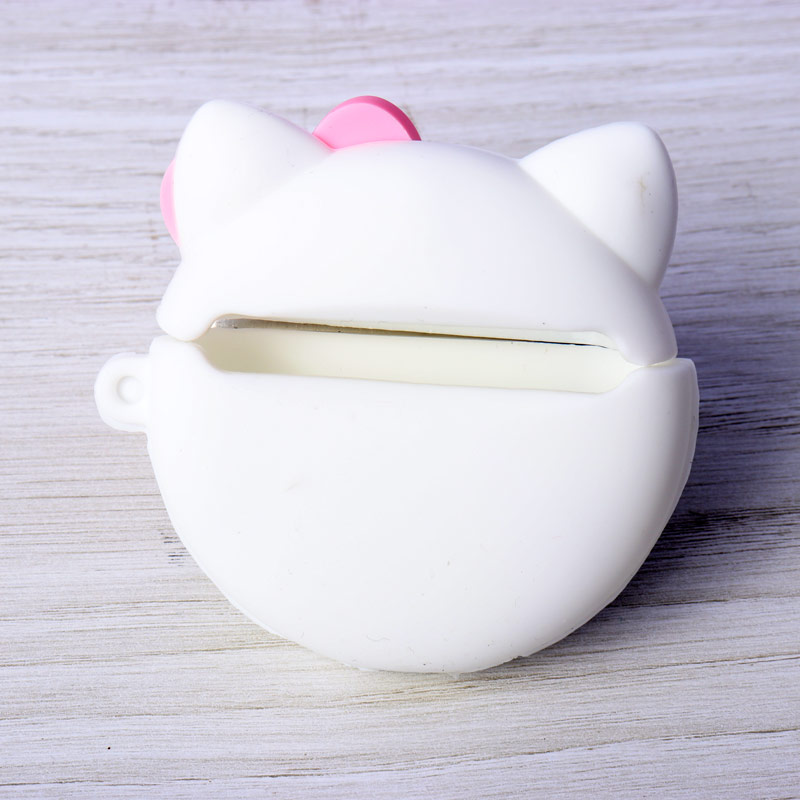 محافظ  AirPods Pro سیلیکونی طرح کیتی صورتی