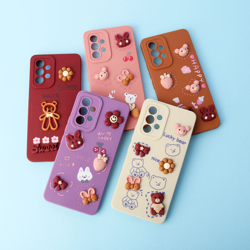 قاب عروسکی برجسته محافظ لنزدار Samsung Galaxy A53 5G