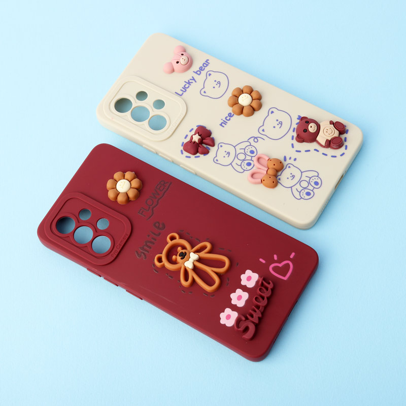 قاب عروسکی برجسته محافظ لنزدار Samsung Galaxy A53 5G