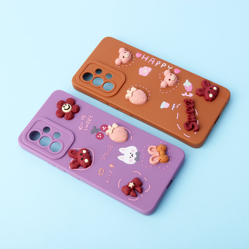 قاب عروسکی برجسته محافظ لنزدار Samsung Galaxy A53 5G