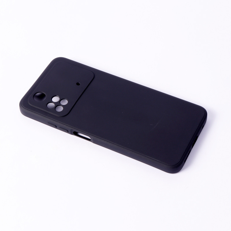 قاب محافظ لنزدار سیلیکونی Highcopy شیائومی Xiaomi Poco M4 Pro 4G سری A مشکی