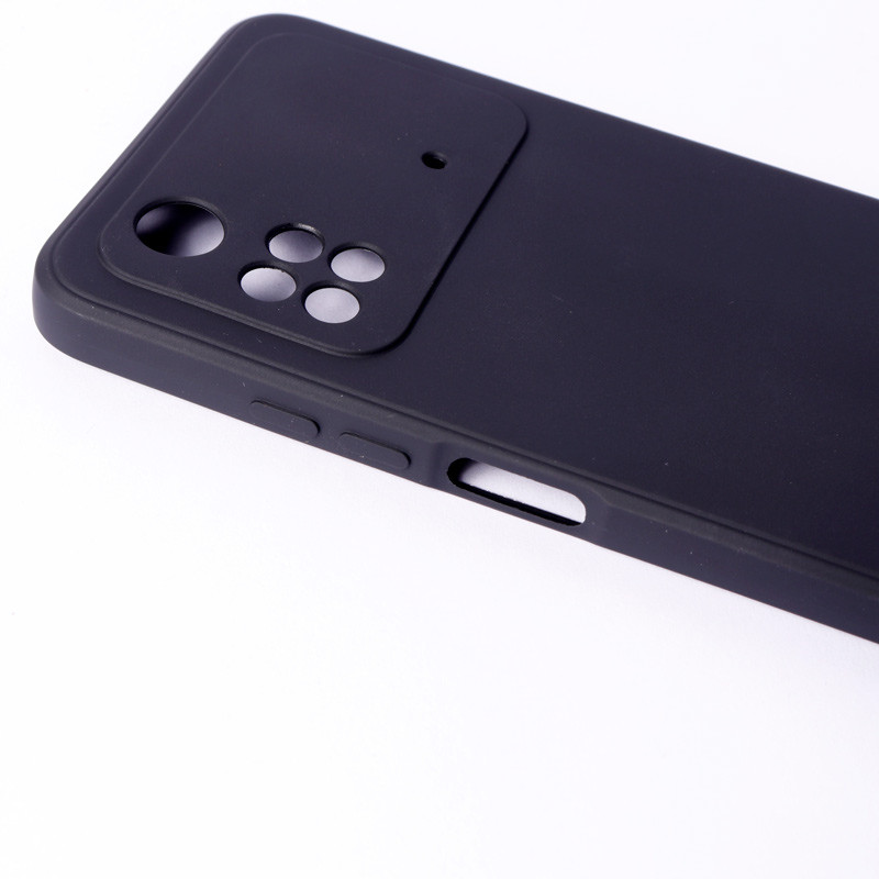 قاب محافظ لنزدار سیلیکونی Highcopy شیائومی Xiaomi Poco M4 Pro 4G سری A مشکی