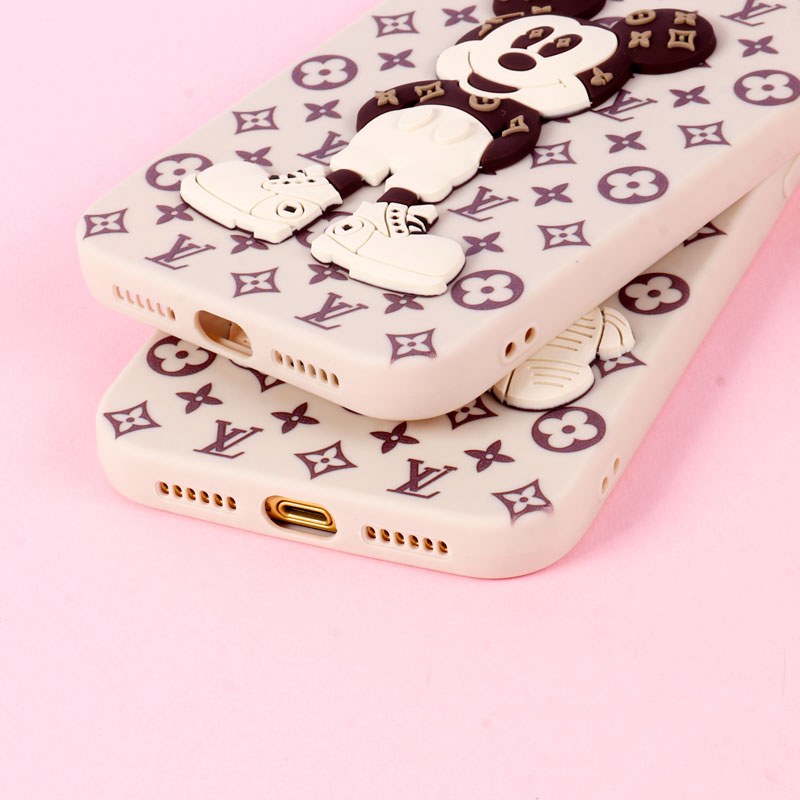 قاب میکی موس برجسته LV محافظ لنزدار iPhone 11
