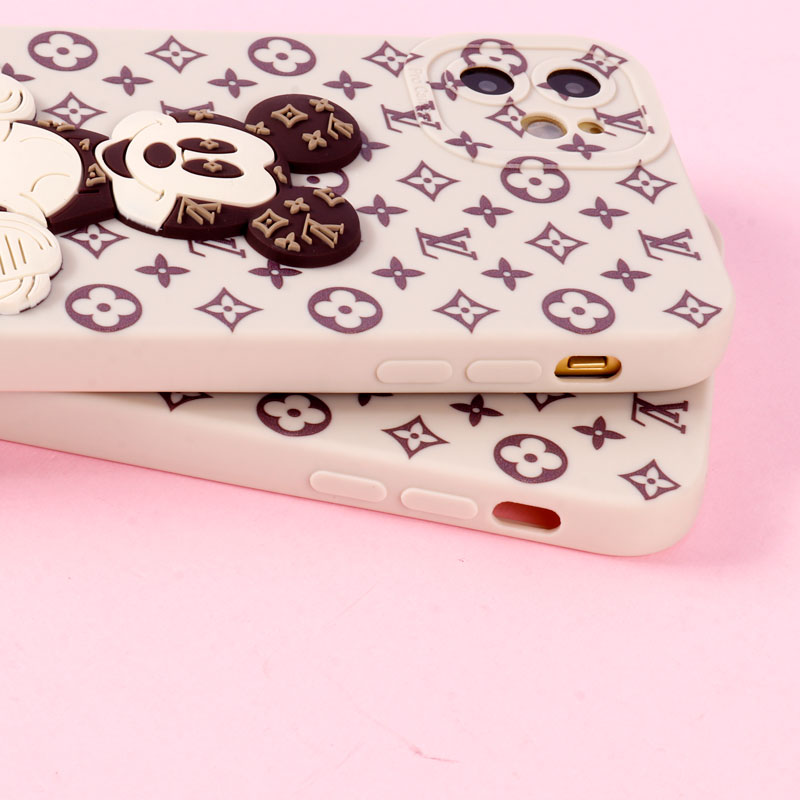 قاب میکی موس برجسته LV محافظ لنزدار iPhone 11
