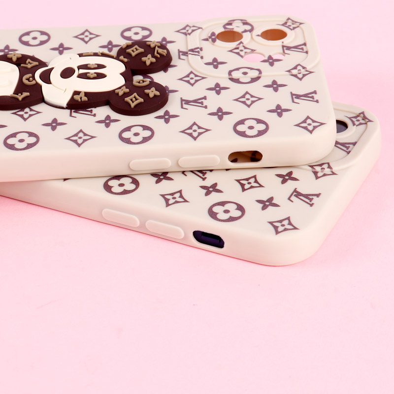 قاب میکی موس برجسته LV محافظ لنزدار iPhone 12