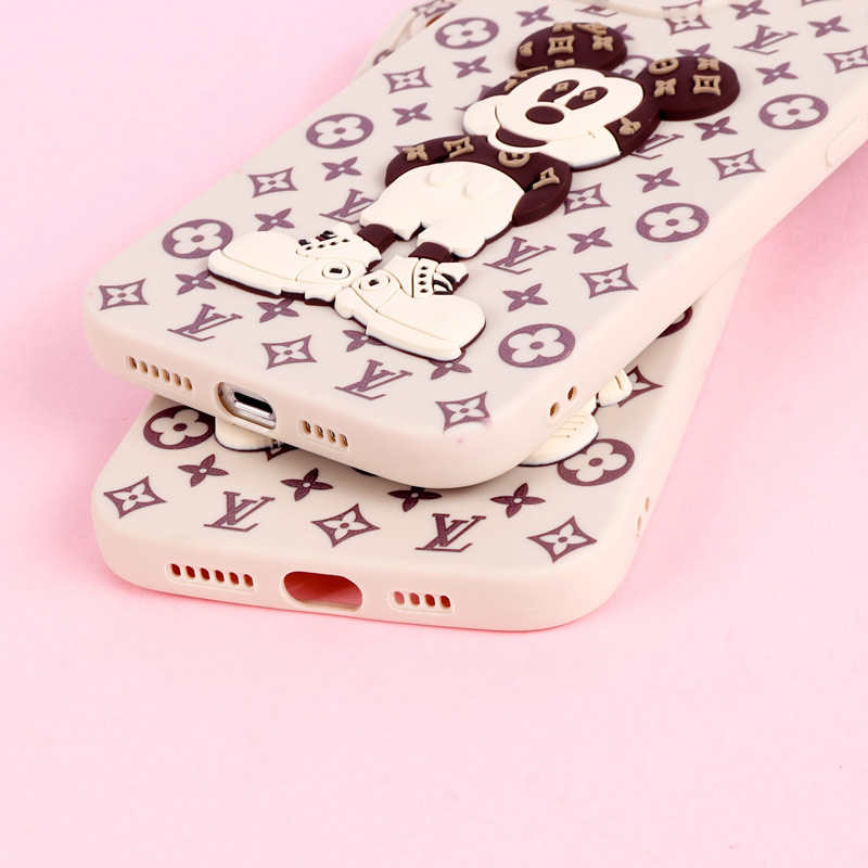 قاب میکی موس برجسته LV محافظ لنزدار iPhone 13 Pro Max