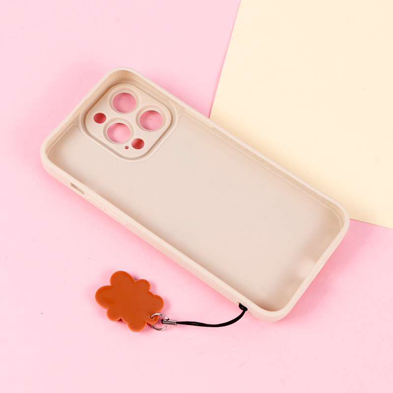 قاب عروسکی خرس برجسته محافظ لنزدار + آویز خرسی iPhone 14 Pro Max