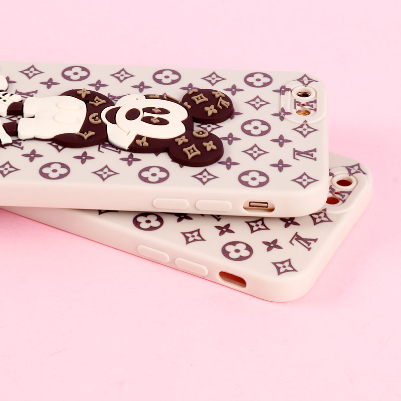 قاب میکی موس برجسته LV محافظ لنزدار iPhone 6 / 6s