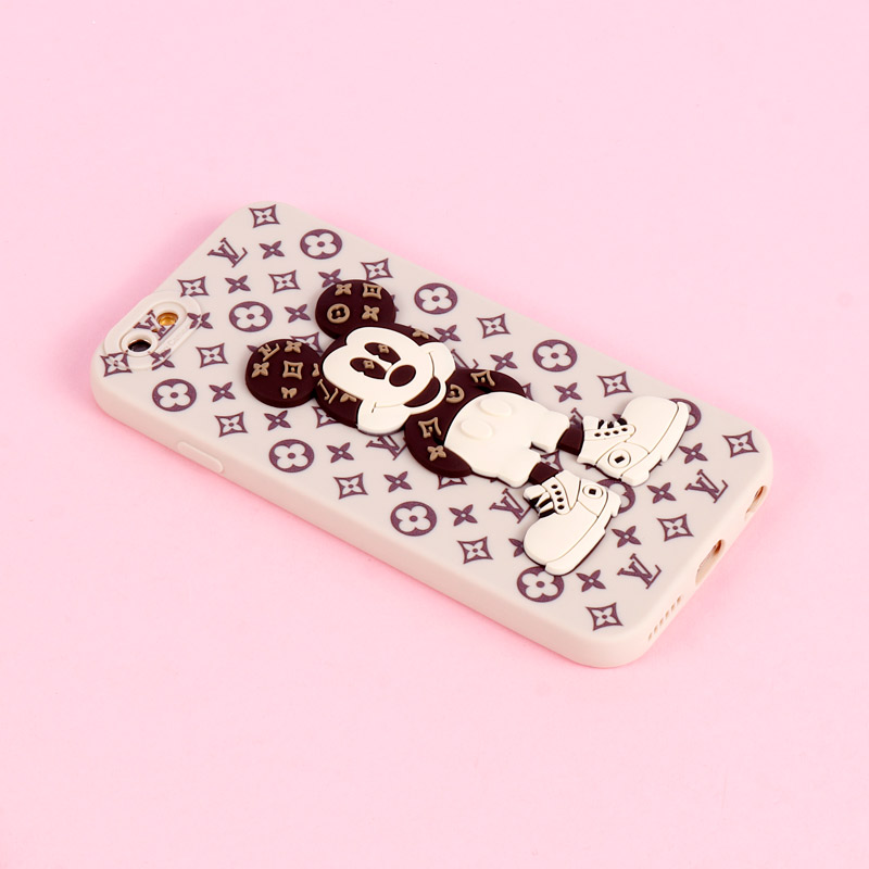 قاب میکی موس برجسته LV محافظ لنزدار iPhone 6 / 6s