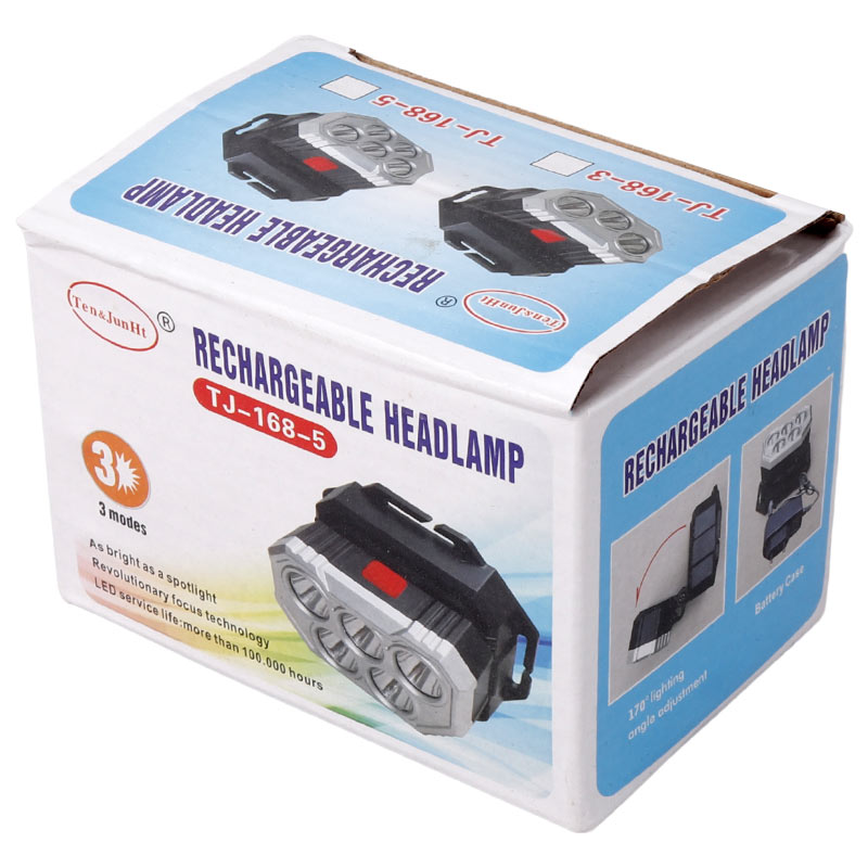 چراغ قوه پیشانی هدلایت شارژی Ten & JunHt TJ-168-5