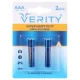 باتری دوتایی نیم قلمی Verity Super Heavy Duty R03 1.5V AAA