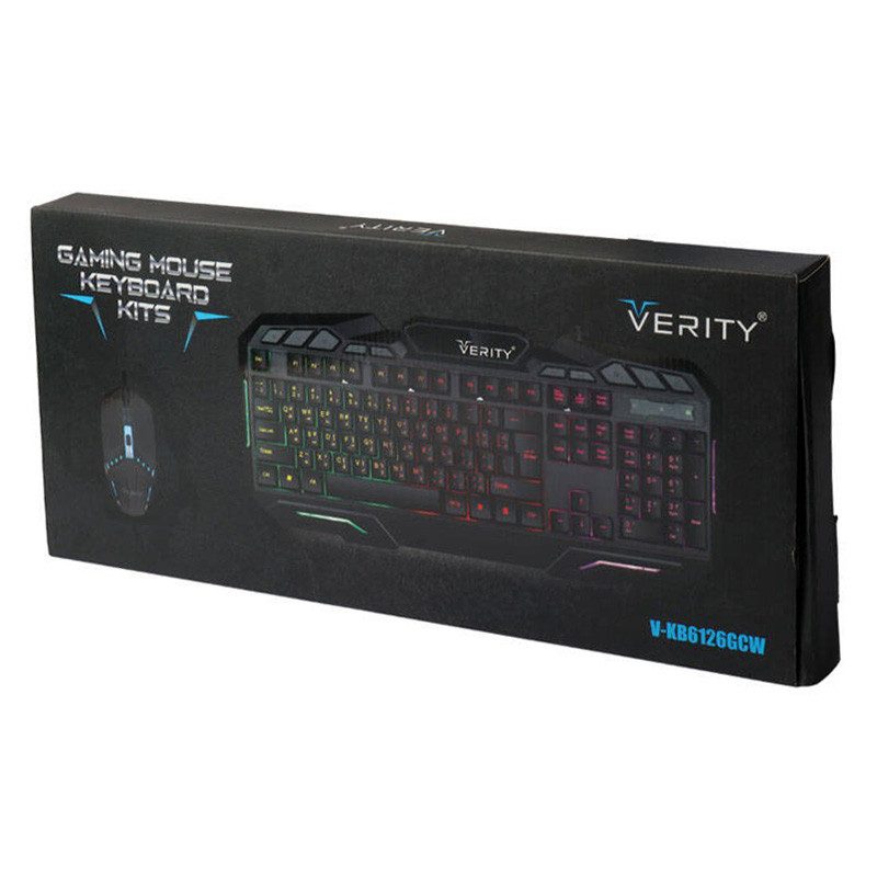 کیبورد و موس گیمینگ وریتی V-KB6126GCW
