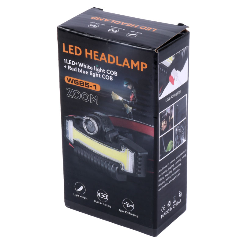 چراغ قوه پیشانی هدلایت شارژی W685-1