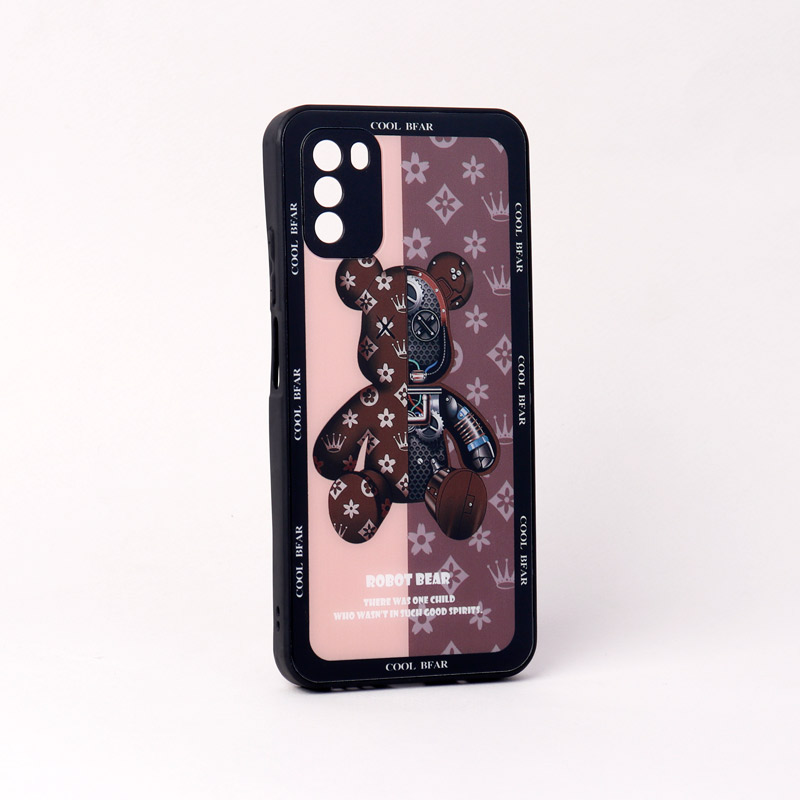 قاب پشت گلسی Robot Bear محافظ لنزدار Xiaomi Poco M3