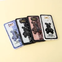 قاب پشت گلسی Robot Bear محافظ لنزدار Xiaomi Poco X3