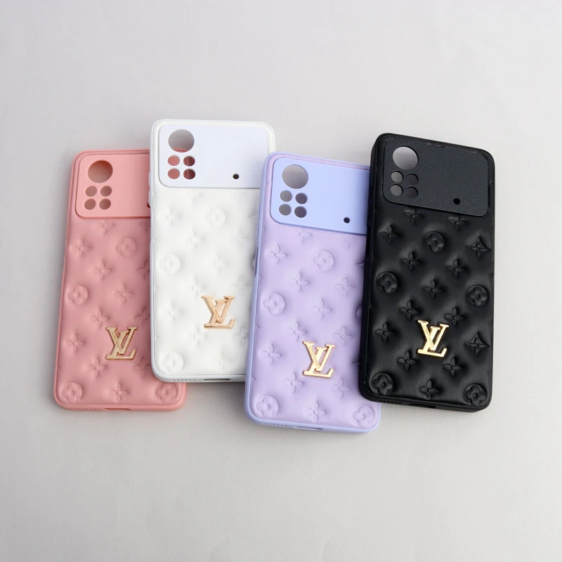 قاب پافر چرمی LV محافظ لنزدار Xiaomi Poco X4 Pro 5G