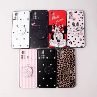 قاب فانتزی طرحدار دخترانه محافظ لنزدار + پاپ سوکت Xiaomi Poco X4 Pro 5G سری R
