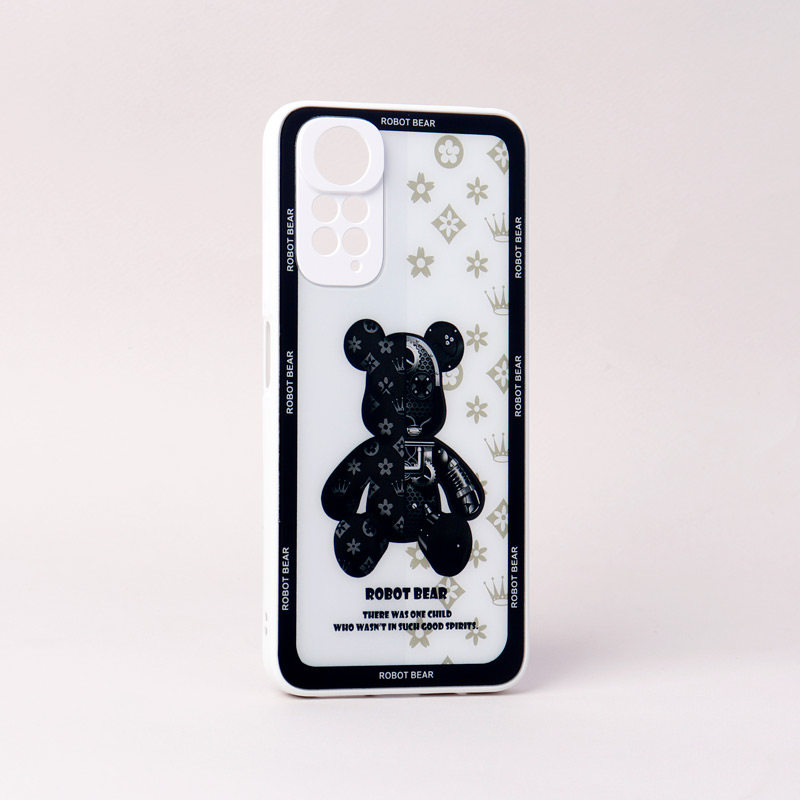 قاب پشت گلسی Robot Bear محافظ لنزدار Xiaomi Redmi Note 11 / 11s