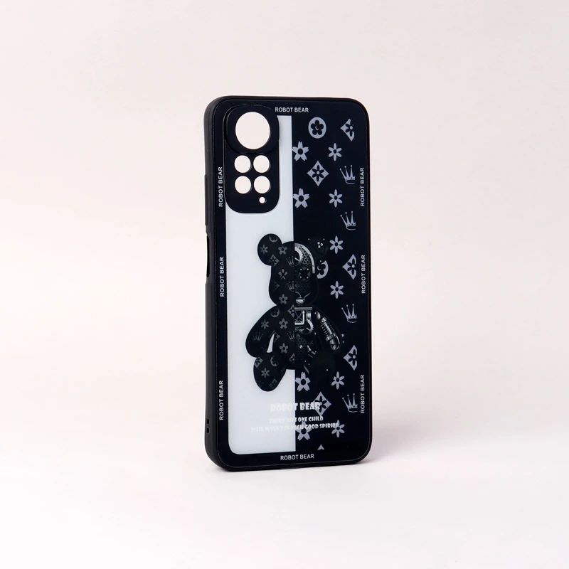 قاب پشت گلسی Robot Bear محافظ لنزدار Xiaomi Redmi Note 11 / 11s