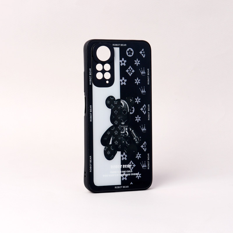 قاب پشت گلسی Robot Bear محافظ لنزدار Xiaomi Redmi Note 11 / 11s