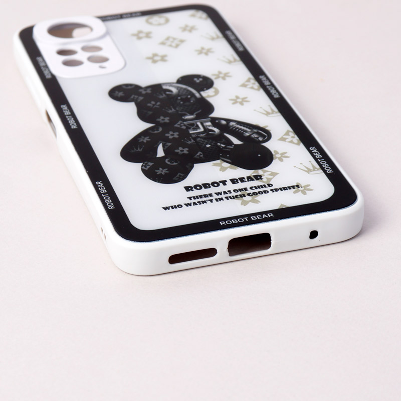 قاب پشت گلسی Robot Bear محافظ لنزدار Xiaomi Redmi Note 11 / 11s