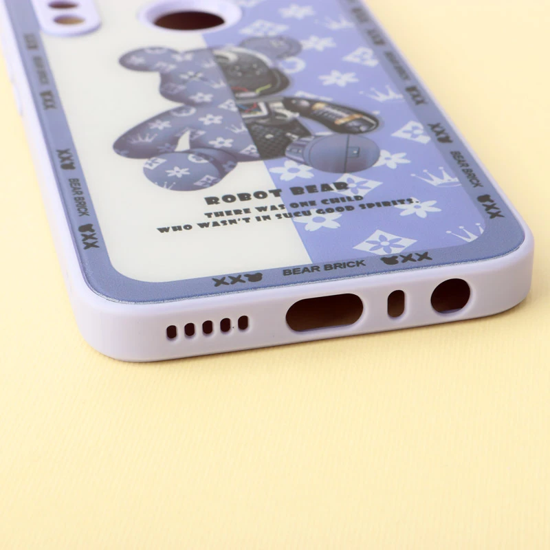 قاب پشت گلسی Robot Bear محافظ لنزدار Xiaomi Redmi Note 8