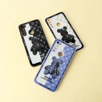 قاب پشت گلسی Robot Bear محافظ لنزدار Xiaomi Redmi Note 8