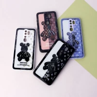 قاب پشت گلسی Robot Bear محافظ لنزدار Xiaomi Redmi Note 8 Pro