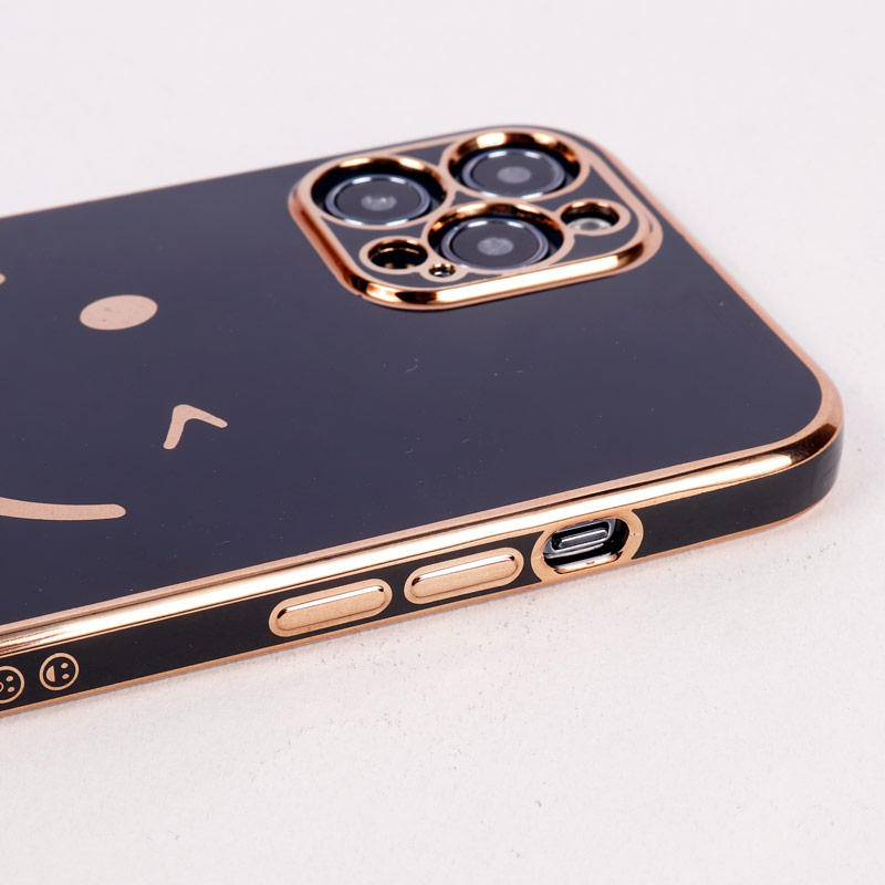 قاب براق My Case Smile محافظ لنزدار iPhone 12 Pro Max مشکی